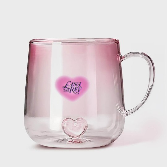 Discover Lana Del Rey Gradient Glass Mugs (Pink Heart), Born To Die Gradient Glass Mugs