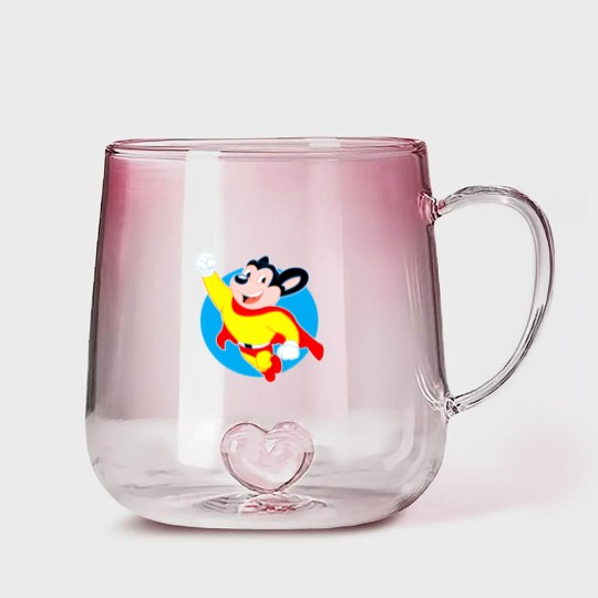 Discover Mighty Mouse - Mighty Mouse - Gradient Glass Mugs