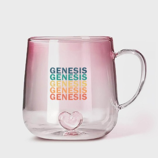 Discover Genesis Name Gradient Glass Mugs - Genesis Vintage Retro Name Gift Item Gradient Glass Mugs - Genesis - Gradient Glass Mugs