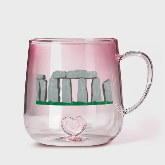Discover stonehenge gift wiltshire temple sightseeing Gradient Glass Mugs