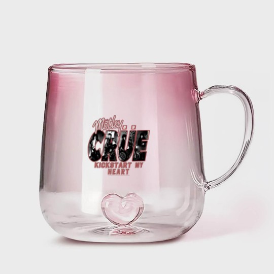 Discover Motley Crue Kickstart my Heart Gradient Glass Mugs Vintage 89