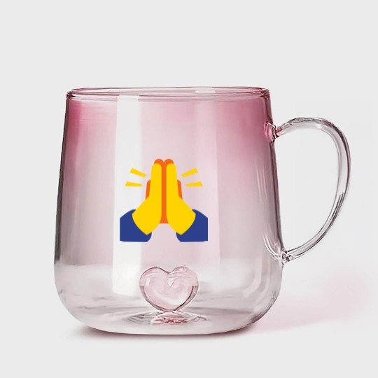 Discover Pray Emojis Gradient Glass Mugs