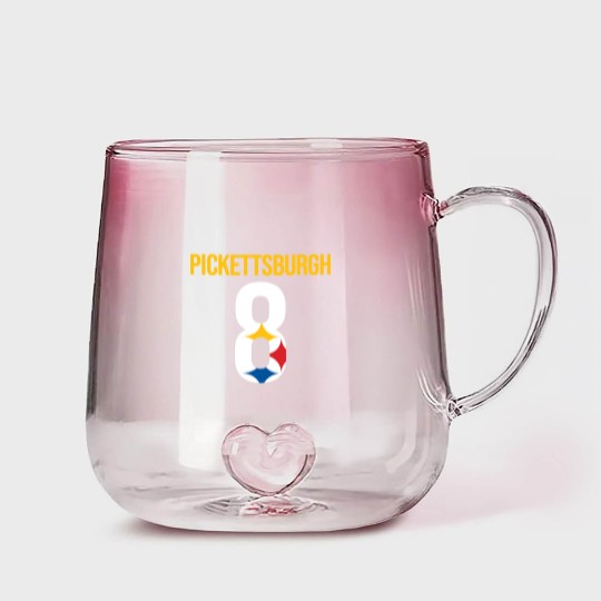 Discover Kenny Pickett  Pickettsburgh Football Gradient Glass Mugs