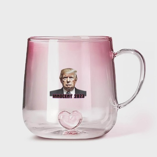 Discover President Donald J. Trump Not Guilty 2023 Indictment Gradient Glass Mugs
