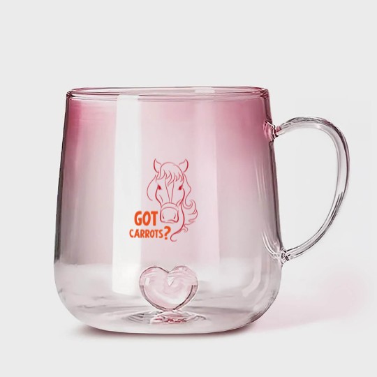 Discover Got carrots horse hobby dressage gift sport Gradient Glass Mugs