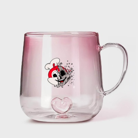 Discover JOLLIBEE ACID POPART REMIX FILIPINO GRAY Gradient Glass Mugs