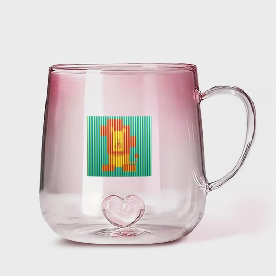 Discover Lion Artwork Carlos Cruz Diez Gradient Glass Mugs