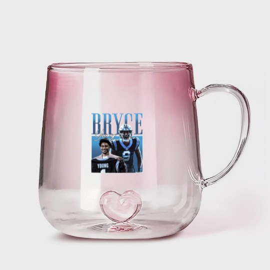 Discover Bryce Young Carolina Panthers Gradient Glass Mugs