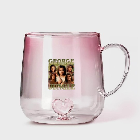Discover George Of The Jungle Gradient Glass Mugs | Vintage George Of The Jungle Gradient Glass Mugs