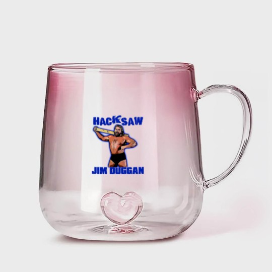 Discover hacksaw jim duggan Gradient Glass Mugs  wrestling 80s Gradient Glass Mugs