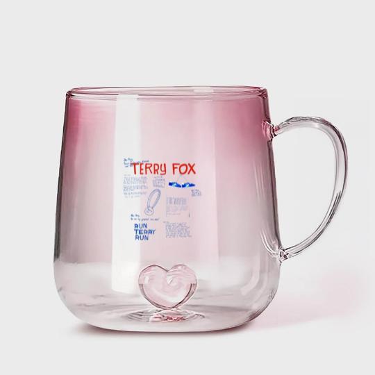 Discover Ryan Reynolds Terry Fox Gradient Glass Mugs for men women, Terry Fox Run Gradient Glass Mugs