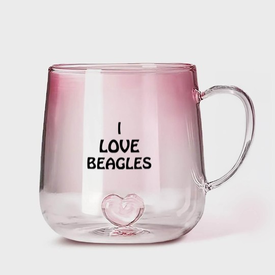 Discover Barry Loves Beagles - Beagles - Gradient Glass Mugs