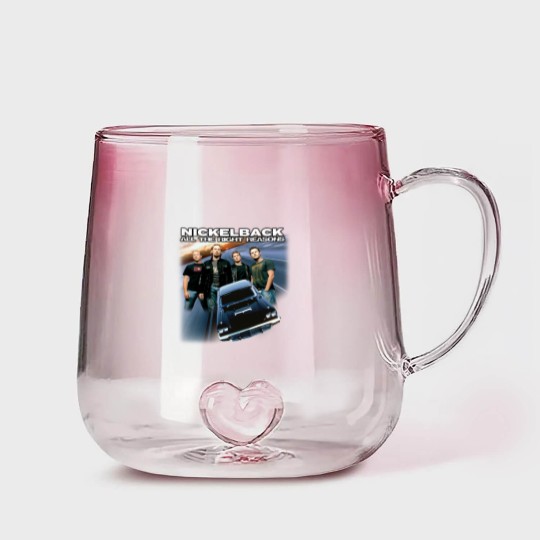 Discover Nickelback Music Gradient Glass Mugs, Vintage Get Rollin' Tour 2023 Tickets Album All the Right Reasons