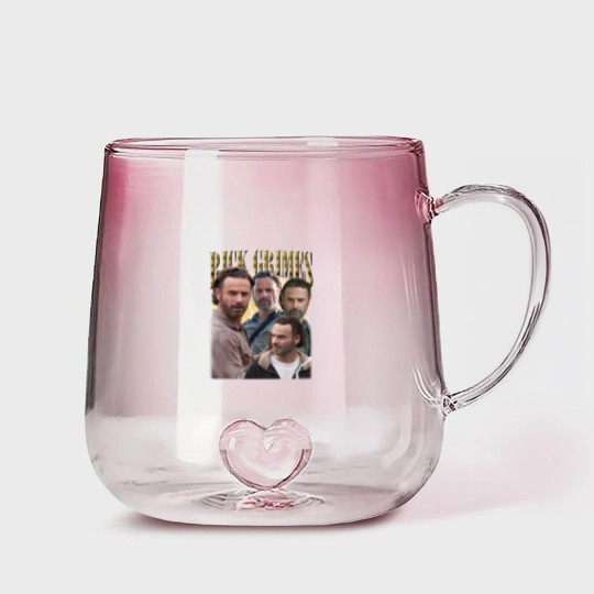 Discover Rick Grimes Vintage Gradient Glass Mugs, Gift For Women and Man Unisex Gradient Glass Mugs