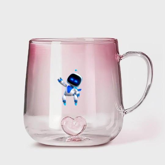 Discover astros playroom game  astrobot Gradient Glass Mugs