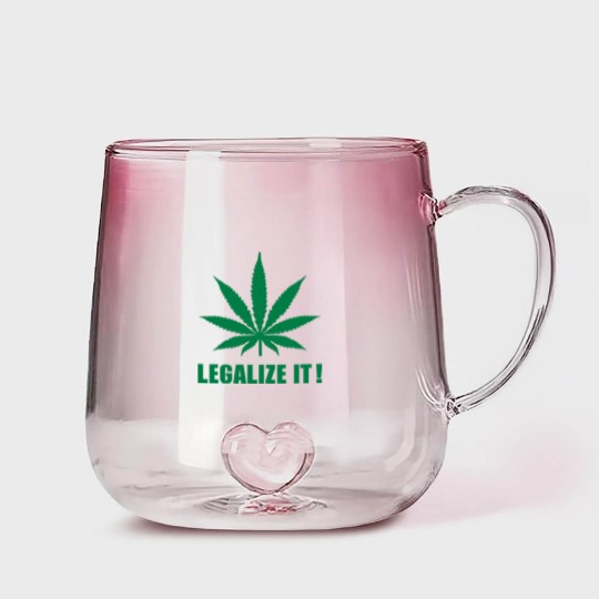 Discover Marijuana Legalize it Gradient Glass Mugs