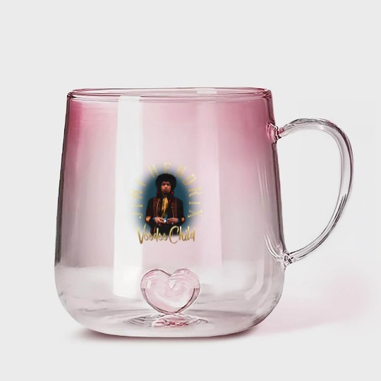 Discover Jimi Hendrix Gold Voodoo Child Gradient Glass Mugs