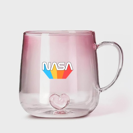 Discover NASA Rainbow Prism Logo Gradient Glass Mugs