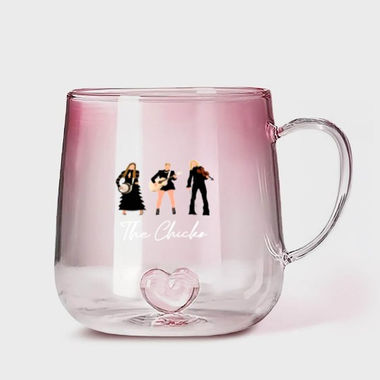 Discover The Chicks World Tour 2023 Gradient Glass Mugs, The Chicks Gradient Glass Mugs Fan Gifts, The Chicks Band Gradient Glass Mugs