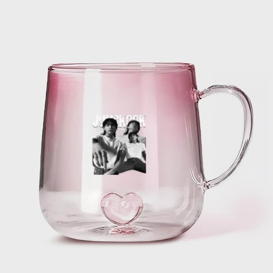 Discover Vintage JungKook 90s Bootleg Gradient Glass Mugs, Jungkook Seven BTS Unisex Gradient Glass Mugs