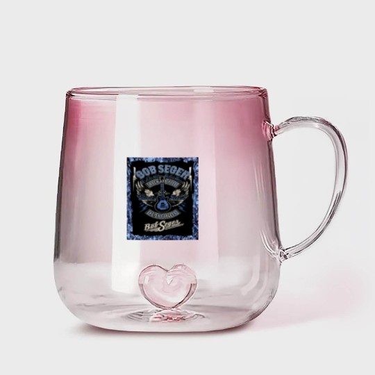 Discover Vintage Bob Seger & The Silver Bullet Band  Bob the legend Rock and Roll Gradient Glass Mugs