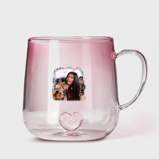 Discover SZA Woman Gradient Glass Mugs / Men Gradient Glass Mugs / Racerback Tank / Unisex Sweat / Unisex Gradient Glass Mugs