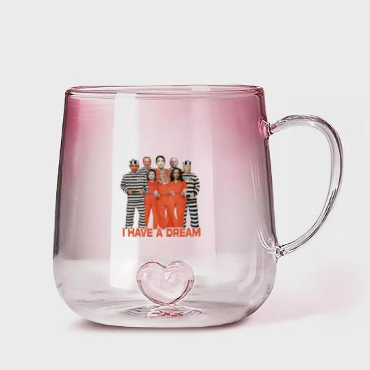 Discover Funny I Have a Dream Biden Obama Clinton Democratic Manacle Unisex Gradient Glass Mugs