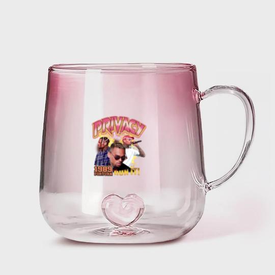 Discover Vintage Privacy Chris Brown Gradient Glass Mugs, Chris Brown Hip Hop Tour 2022 Gradient Glass Mugs