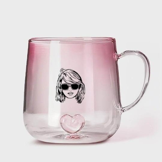 Discover Tay Swift portrait Gradient Glass Mugs