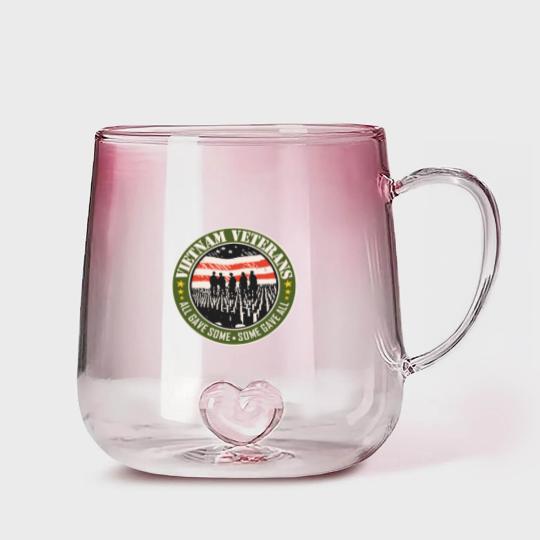 Discover Vietnam Veterans - Vietnam Veterans Gift - Gradient Glass Mugs