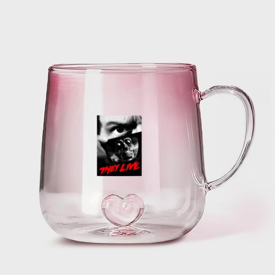 Discover They Live - John Carpenter - Rowdy Roddy Piper Gradient Glass Mugs