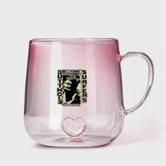 Discover Butthol Surfers Vintage 90s Black Unisex Gradient Glass Mugs, Cotton Soft Gradient Glass Mugs,