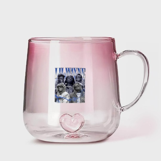 Discover Lil Wayne Vintage Gradient Glass Mugs, Hip hop RnB Rap Unisex Gradient Glass Mugs