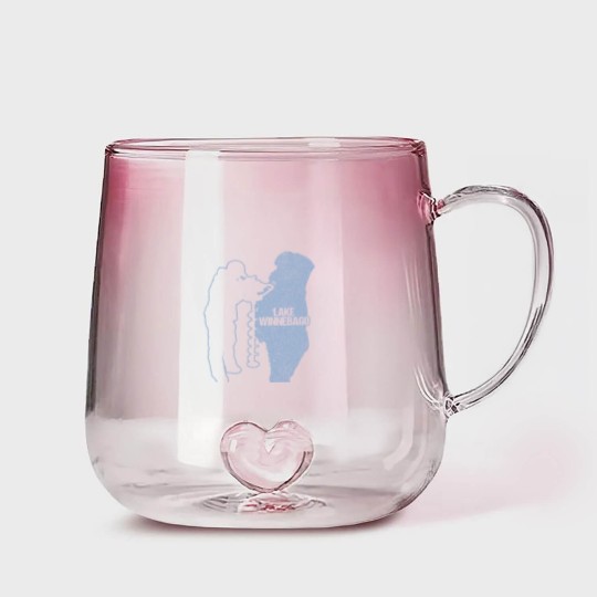 Discover Ice Fishing Lake Winnebago Wisconsin Fisherman Clo Gradient Glass Mugs