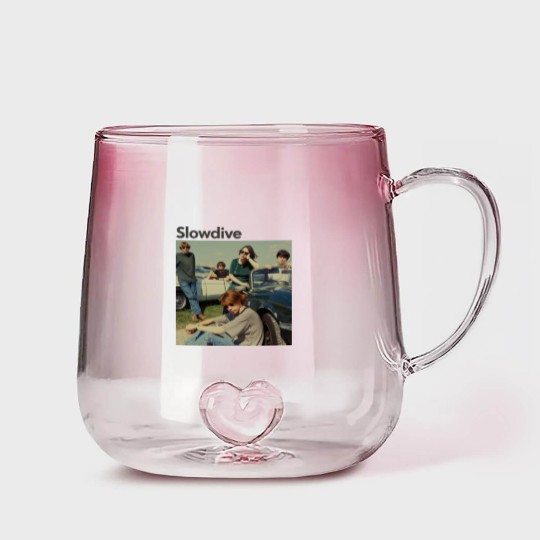 Discover 90s Slowdive Band Gradient Glass Mugs, Slowdive Gradient Glass Mugs