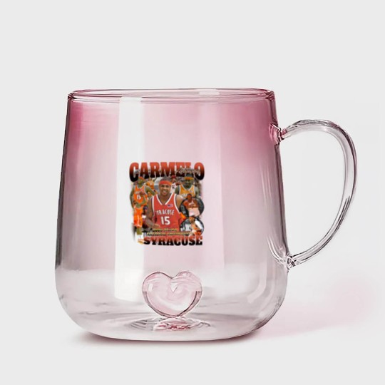Discover Vintage 90s Graphic Carmelo Anthony Syracuse Gradient Glass Mugs, Carmelo Anthony Gradient Glass Mugs