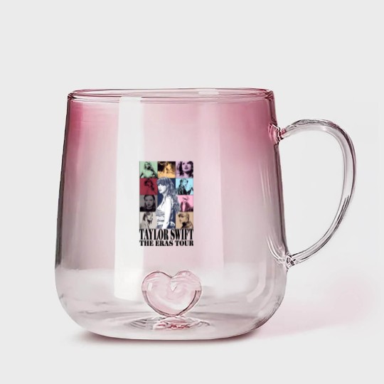 Discover Taylor Swiftian Merch Gradient Glass Mugs, Back and Front Gradient Glass Mugs
