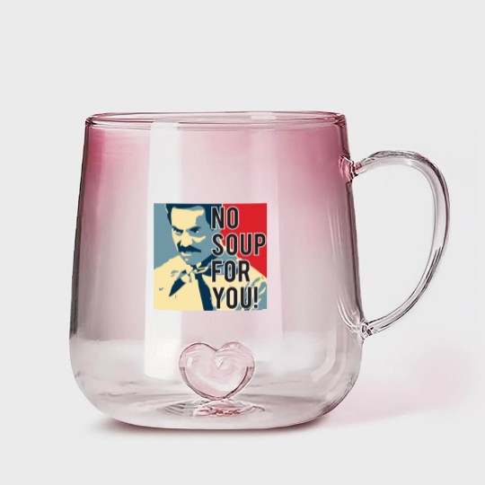 Discover No Soup For You Gradient Glass Mugs