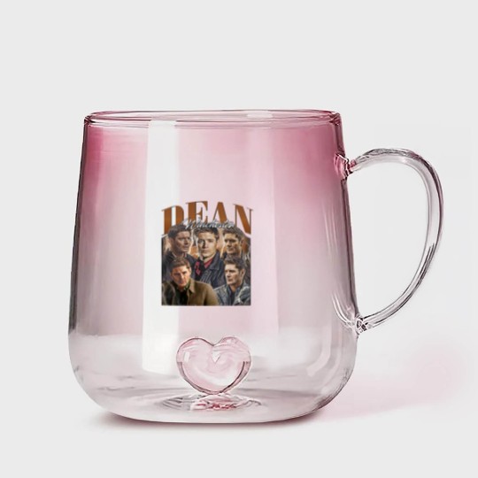 Discover Dean Winchester Vintage Gradient Glass Mugs, Gift For Women and Man Unisex Gradient Glass Mugs
