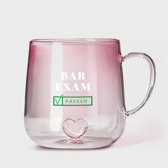Discover BAR EXAM PASSED! Gradient Glass Mugs