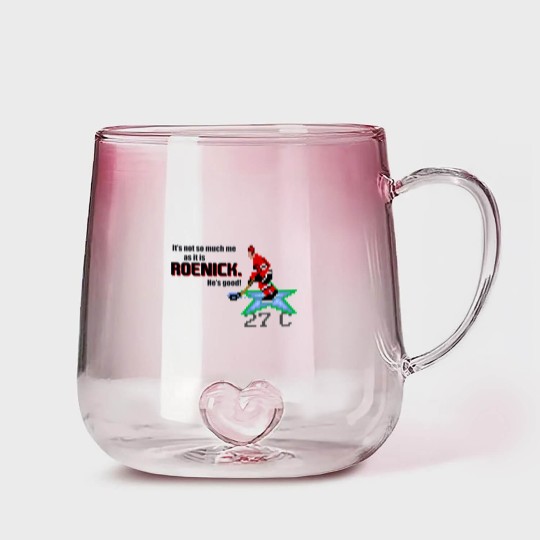 Discover It's not so much me as it is Roenick. He's good - Jeremy Roenick - Gradient Glass Mugs