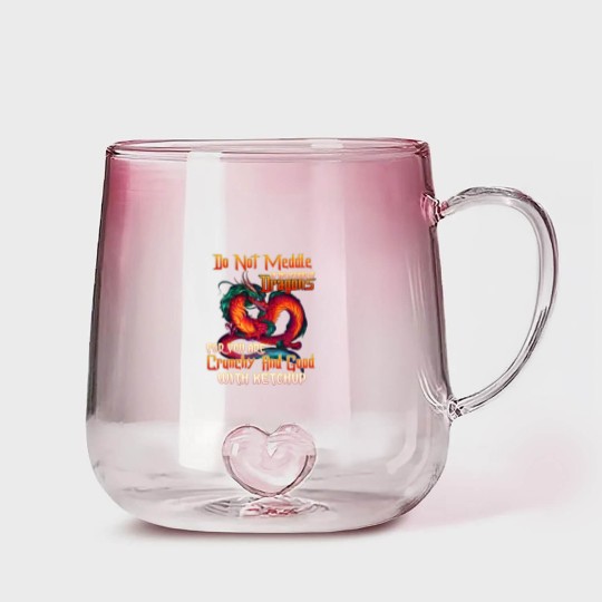 Discover Do Not Meddle in the Affairs of Dragons for You Are Crunchy and Good with Ketchup Zip Gradient Glass Mugs