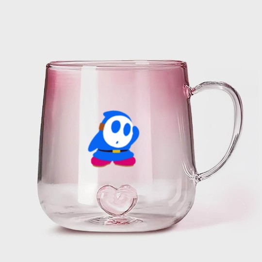 Discover Blue Shy Guy Gradient Glass Mugs