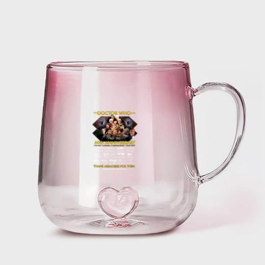 Discover Doctor Who 60th Anniversary Gradient Glass Mugs, Doctor Who Movie Gradient Glass Mugs