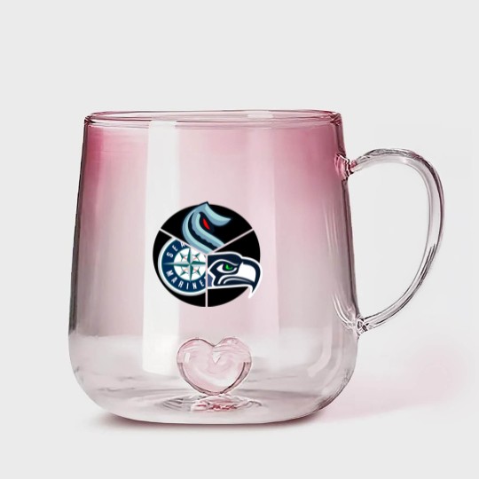 Discover Seattle Sports | Active Gradient Glass Mugs