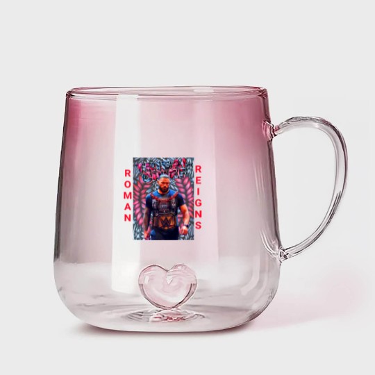Discover Roman Reigns Gradient Glass Mugs