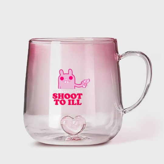 Discover Gorillaz - Pink Rabbit Says- Shoot to Ill89 Gradient Glass Mugs