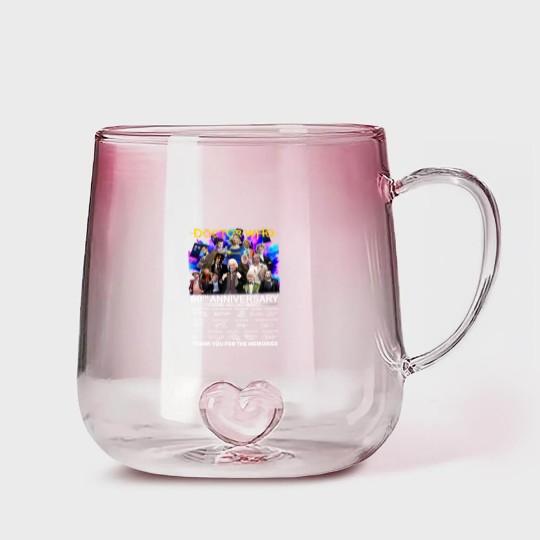 Discover Doctor Who 60th Anniversary 1963-2023 Signature Thank You Gradient Glass Mugs