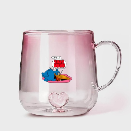 Discover It's A Trap Door - Trap Door - Gradient Glass Mugs