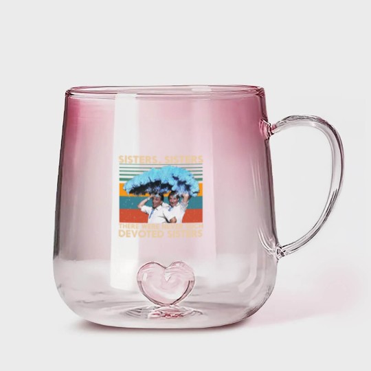 Discover Retro Sisters Sisters White Christmas 1954 Gradient Glass Mugs There Were Never Such Devoted Sisters Gradient Glass Mugs